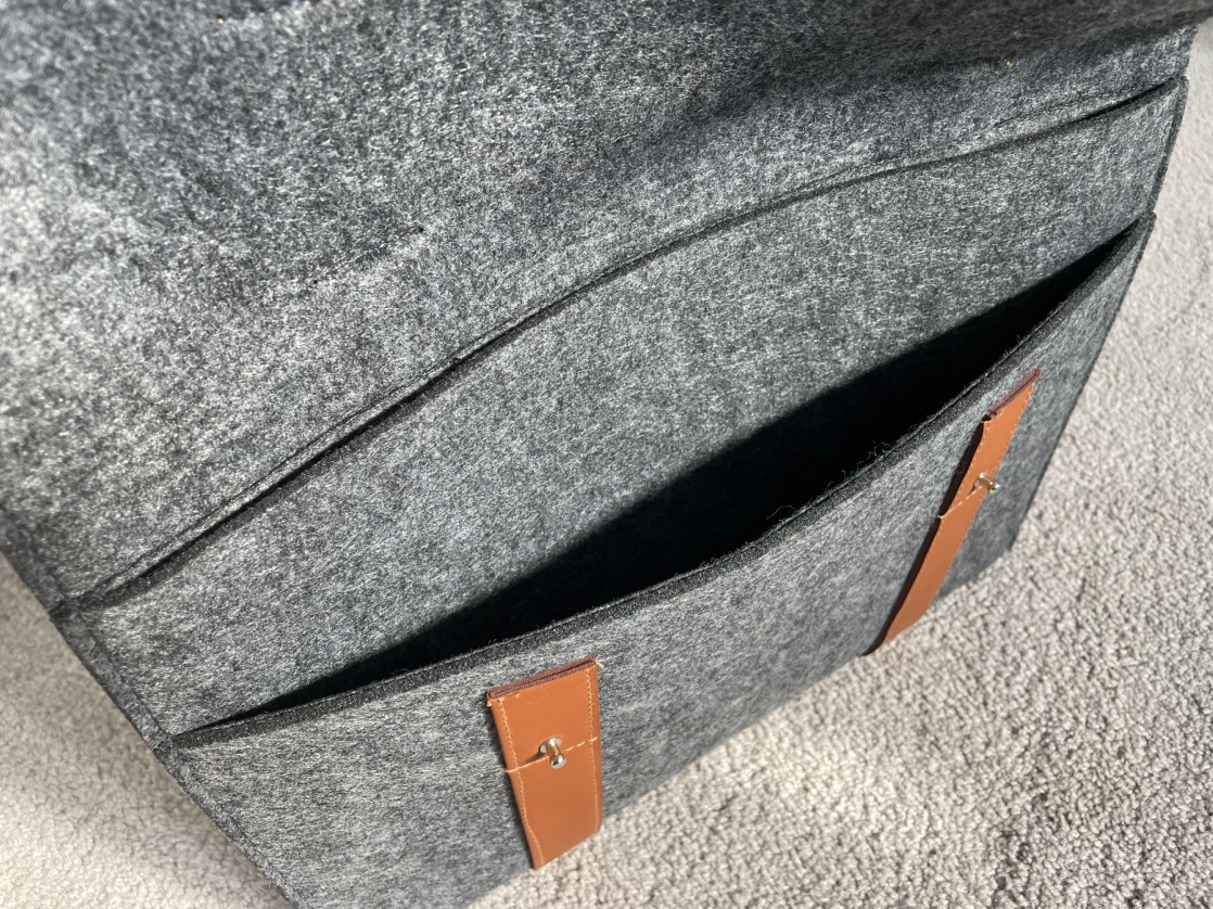 Grey felt laptop bag - photo 5