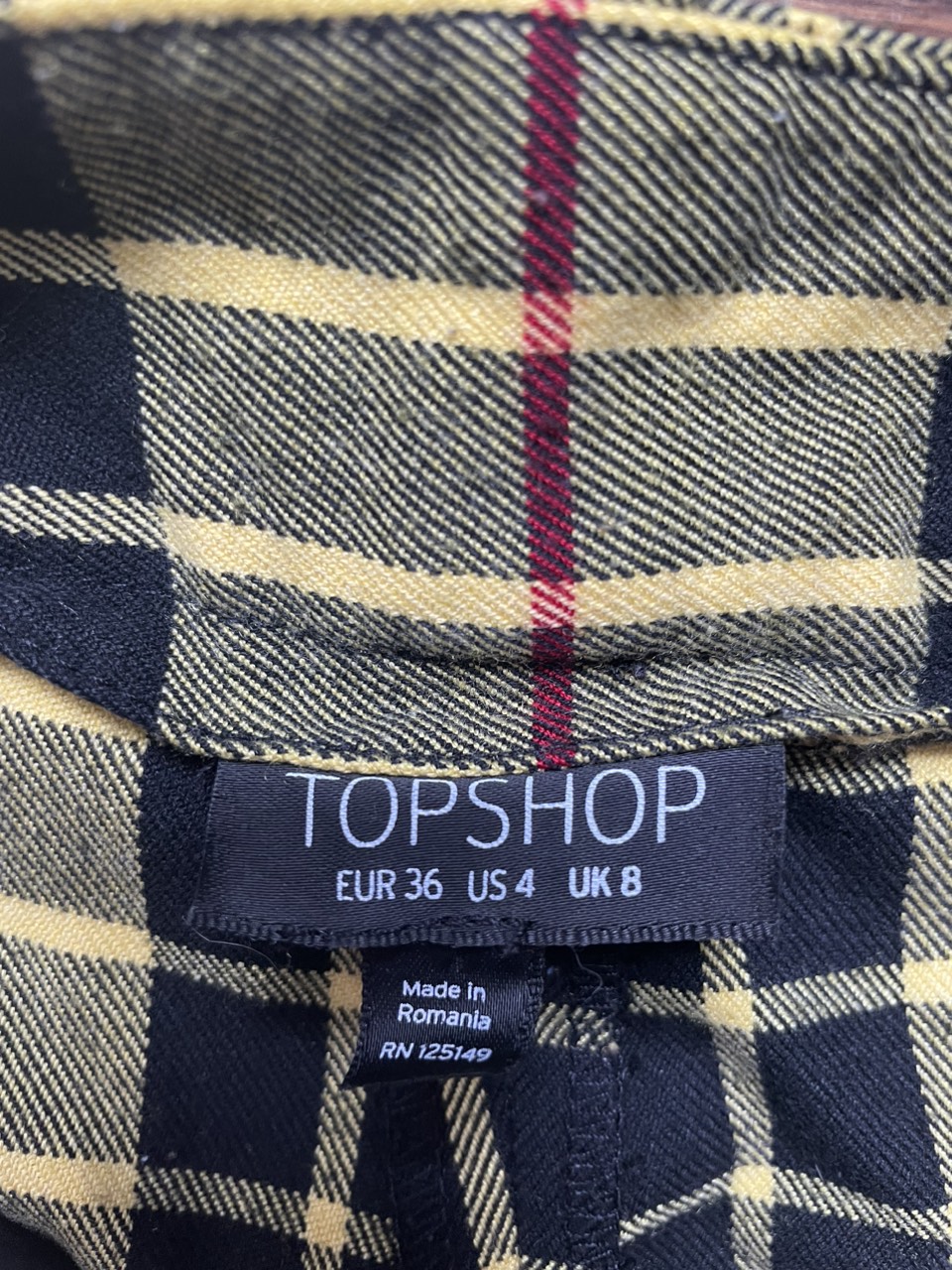 Yellow plaid dress pants - photo 2