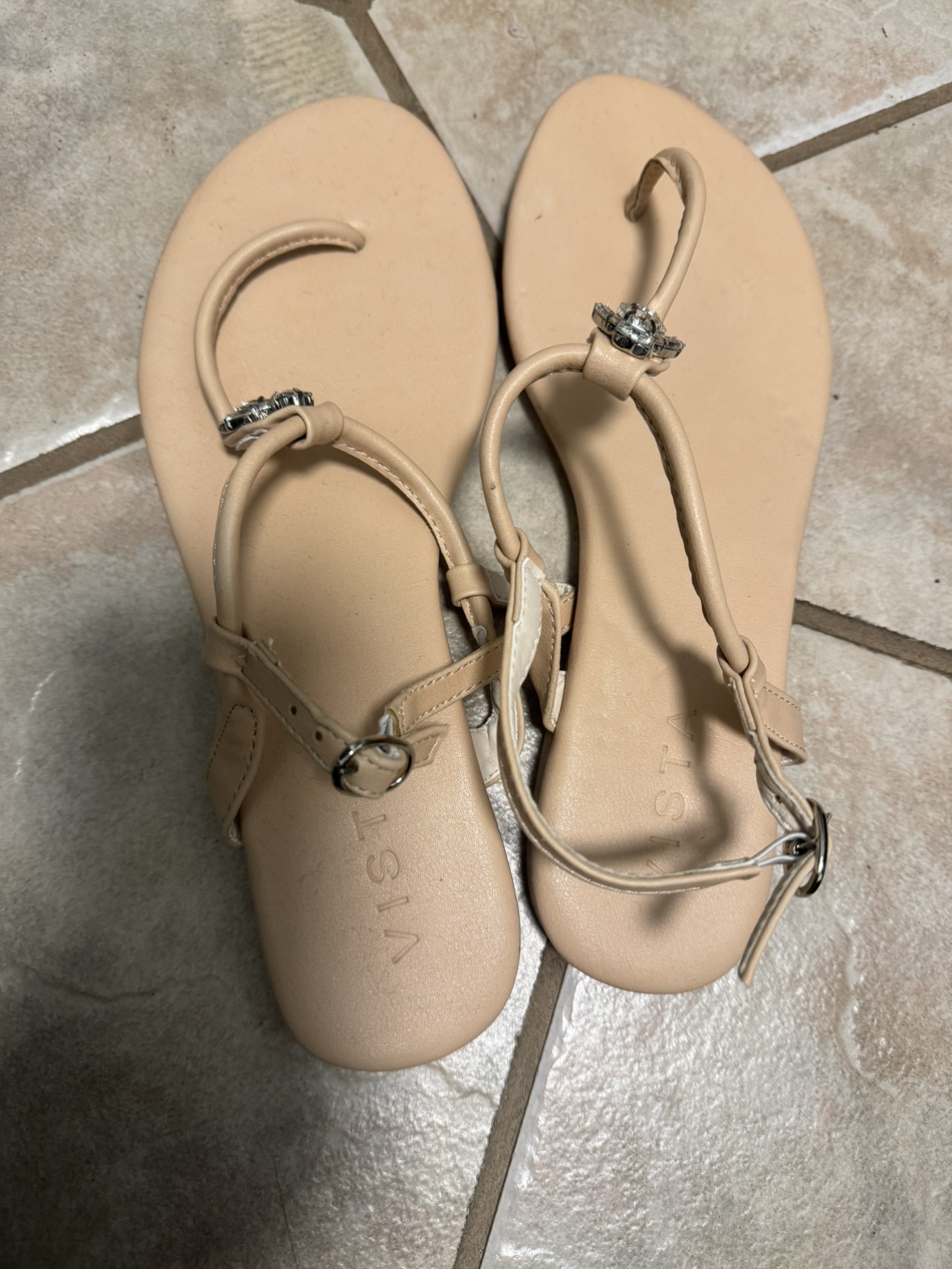 Jewelled flat sandals thumbnail