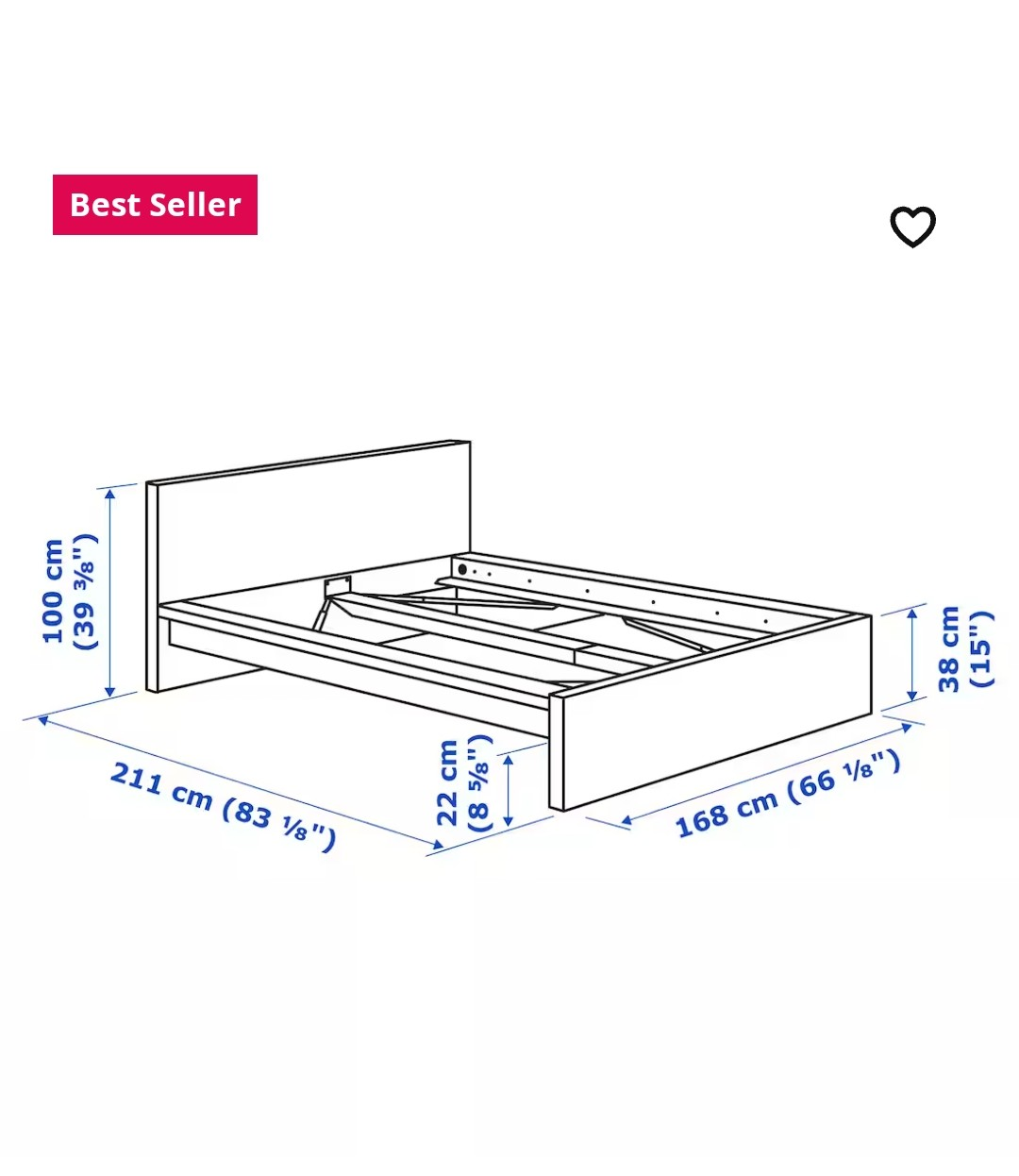 IKEA MALM Queen Bed Frame( Dark Brown ) - photo 4