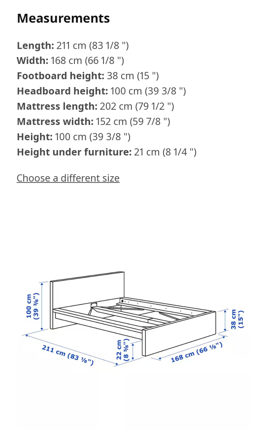 IKEA MALM Queen Bed Frame( Dark Brown ) - photo 5
