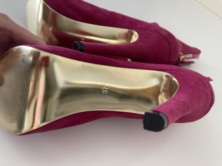 New suede high heels boots image indicator(5)