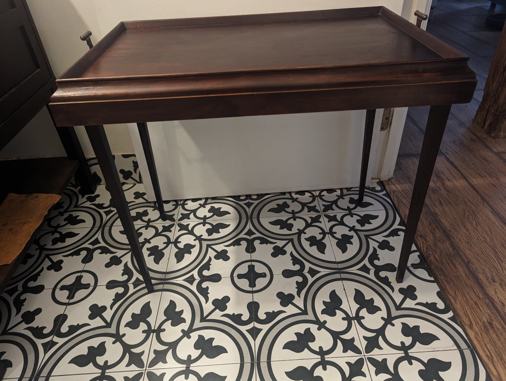 Antique convertible tray