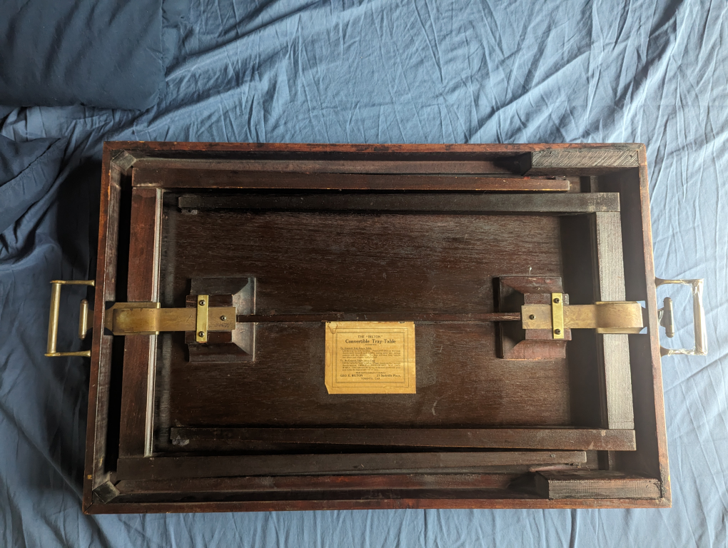 Antique convertible tray - photo 2