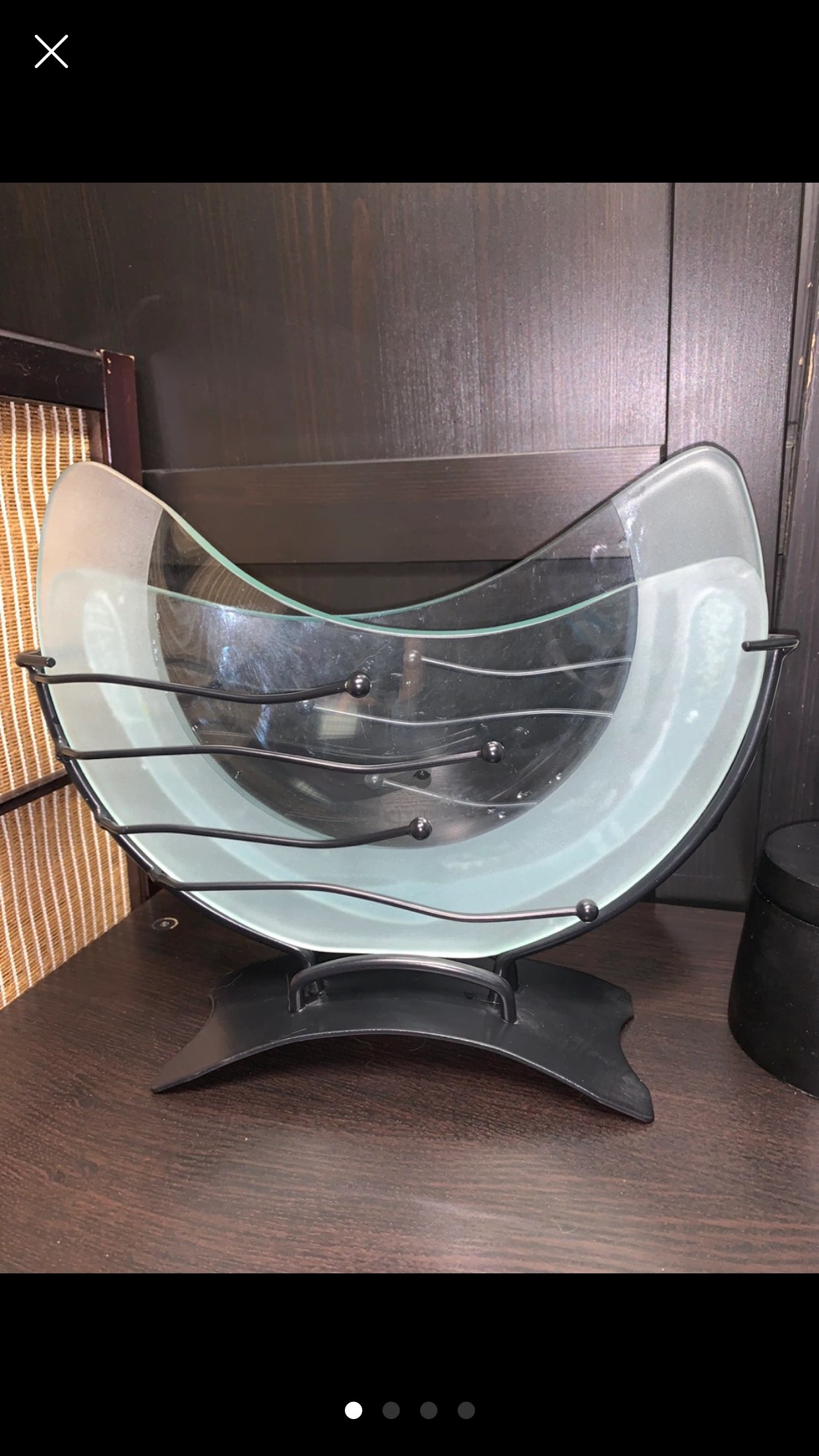 Unique glass decor vase 🌊 image indicator(4)