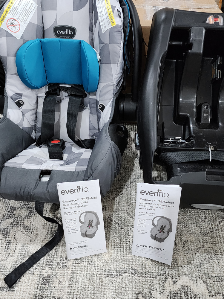 evenflo embrace infant car seat with base new expiry 2026-12-11 - photo 4