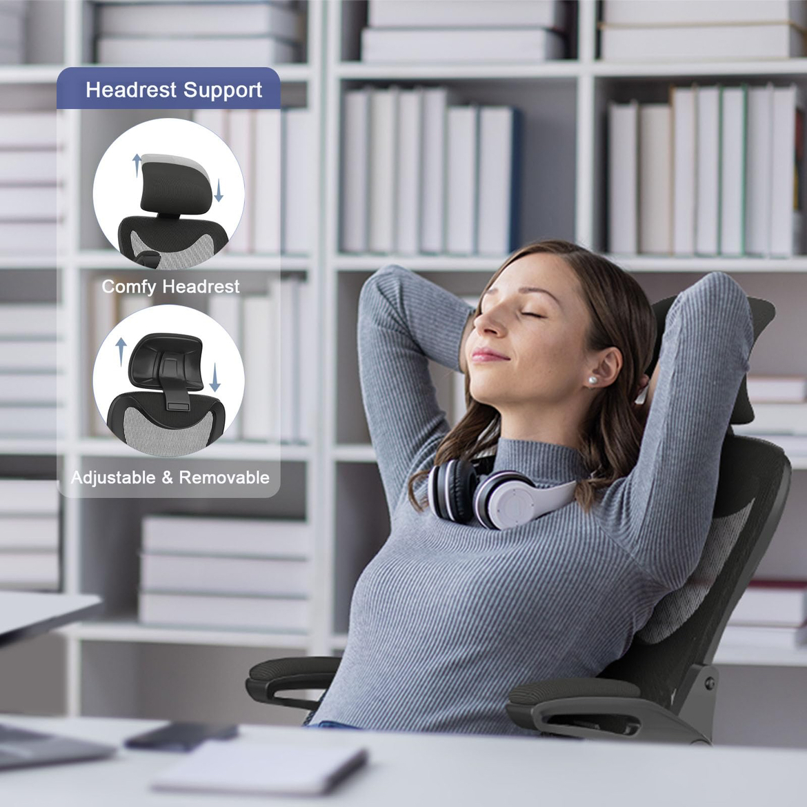 New YONISEE Ergonomic DeskChair; Adjustable Headrest - photo 5