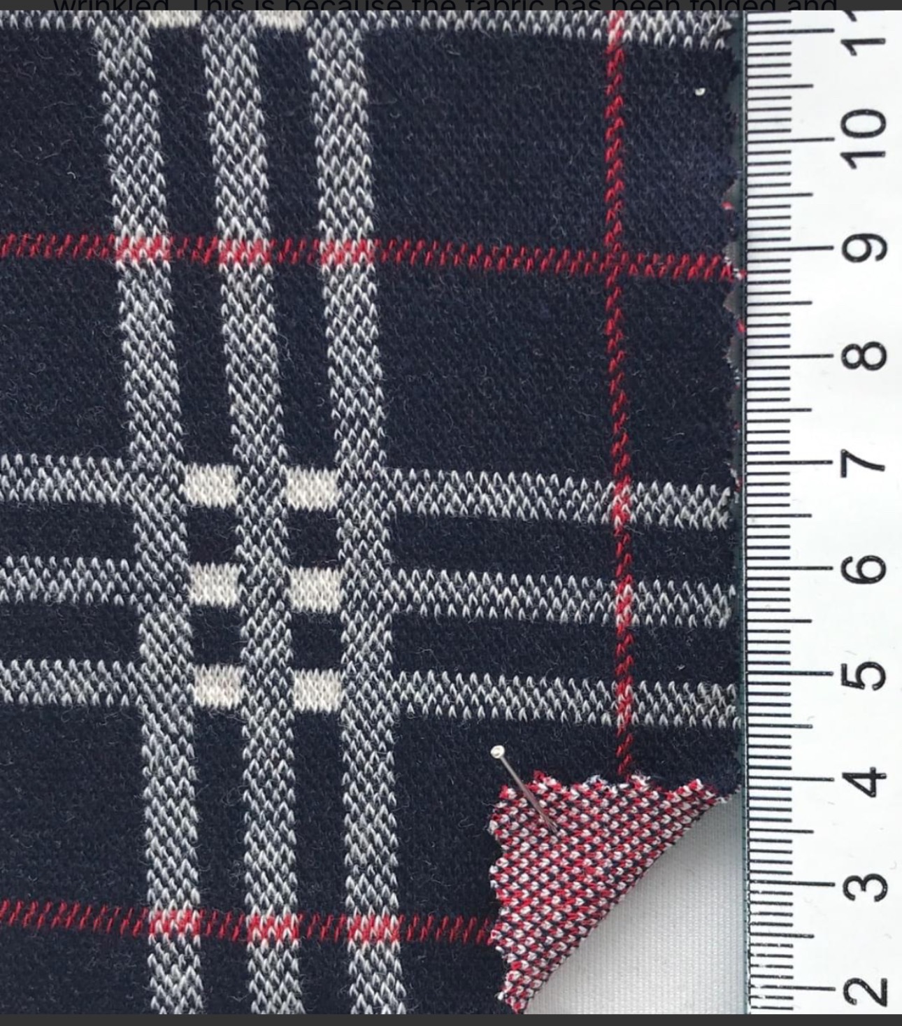 Luxury plaid print knit fabric image indicator(4)