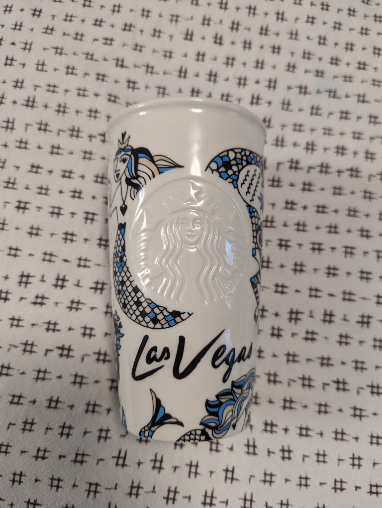 Starbucks Las Vegas Siren Mermaid Travel Tumbler Mug 2015