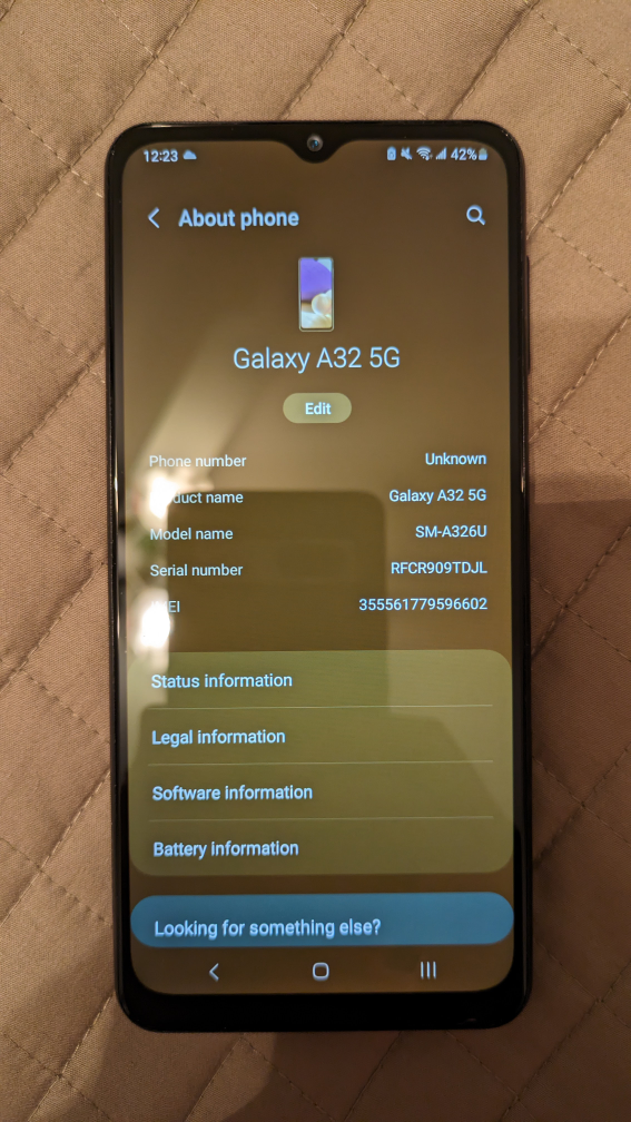 Samsung A32 smart phone (unlocked) thumbnail