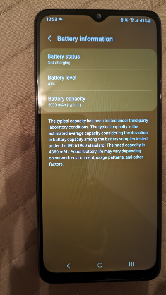 Samsung A32 smart phone (unlocked) image indicator(3)