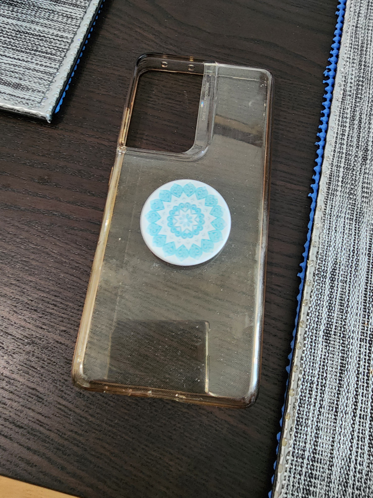 clear case for samsung  s21 ultra with pop socket image indicator(2)