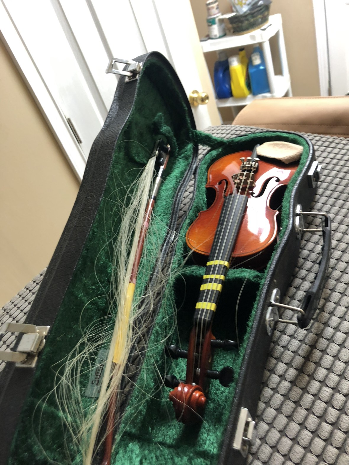 antique violin over 80 years old with black case