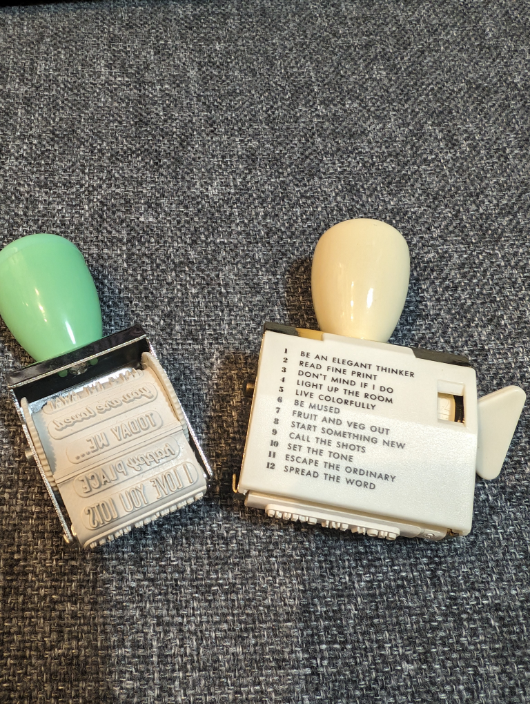 Brand new never used stamps - one is Kate Spade thumbnail