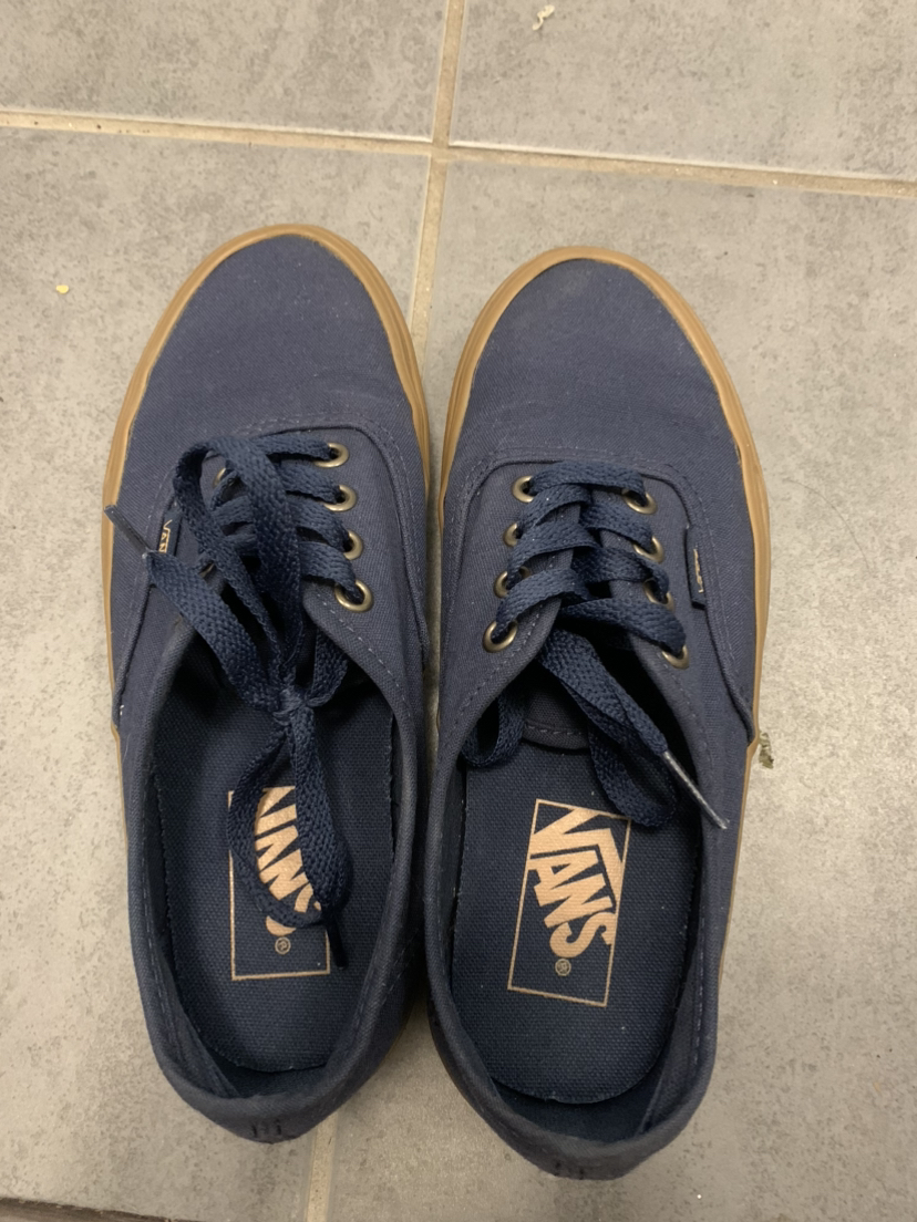 Vans Women's Navy and Brown Trainers image indicator(2)