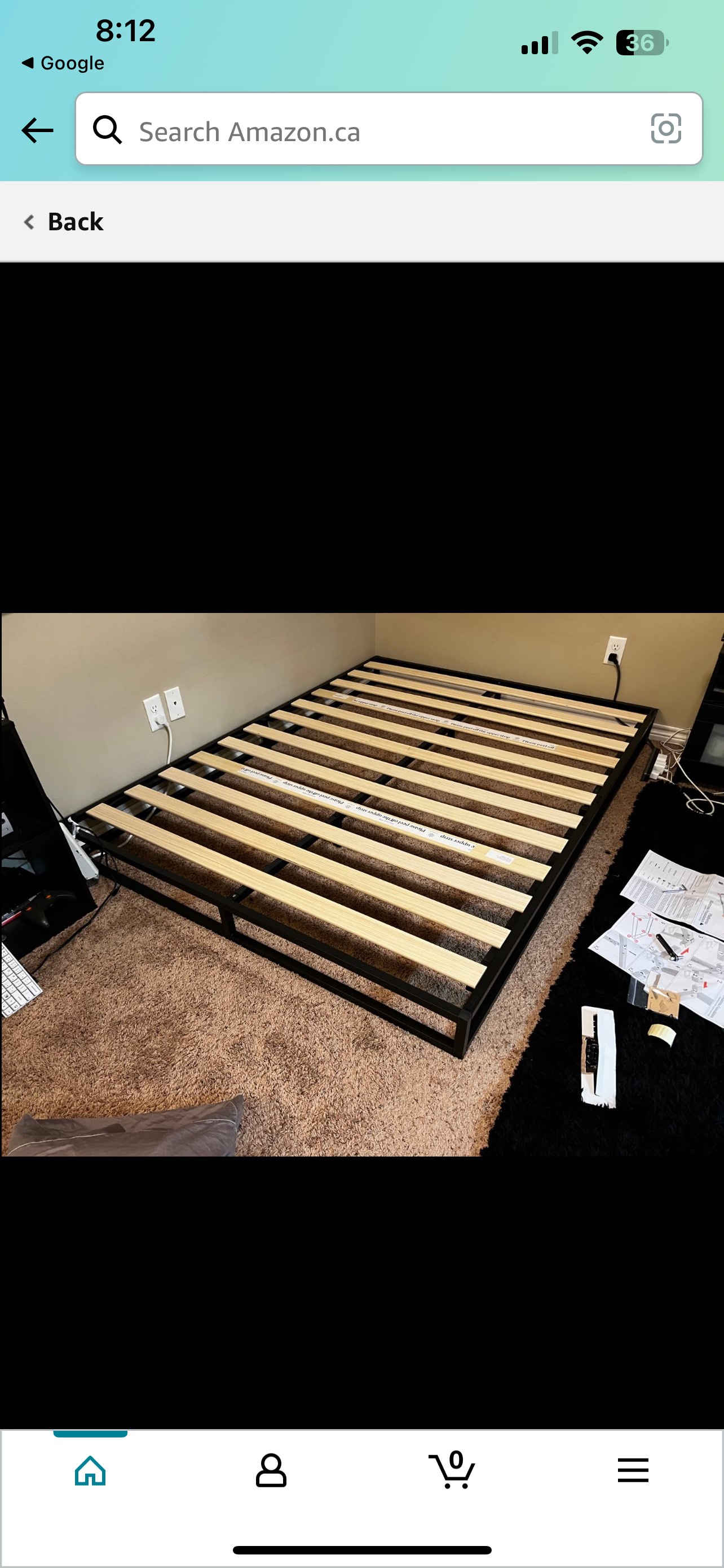 Queen Zinus Joseph 6 Inch Platform Metal Wood Queen Bed Frame - photo 3