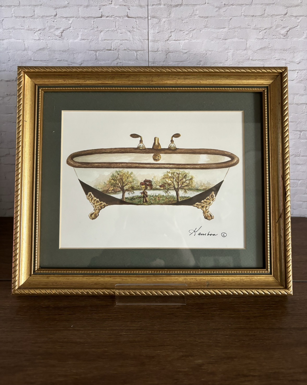 Vintage Consuelo Gamboa Victorian Bathtub artwork thumbnail