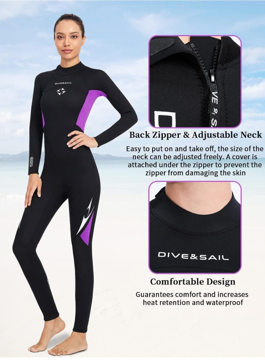 Dive & Sail 3MM Neoprene Full Wetsuit for Women 2XL NWT image indicator(2)