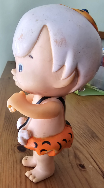 Vintage Rare 1972 Flinstones Bam-Bam Sip Along Figure by Kenner image indicator(2)