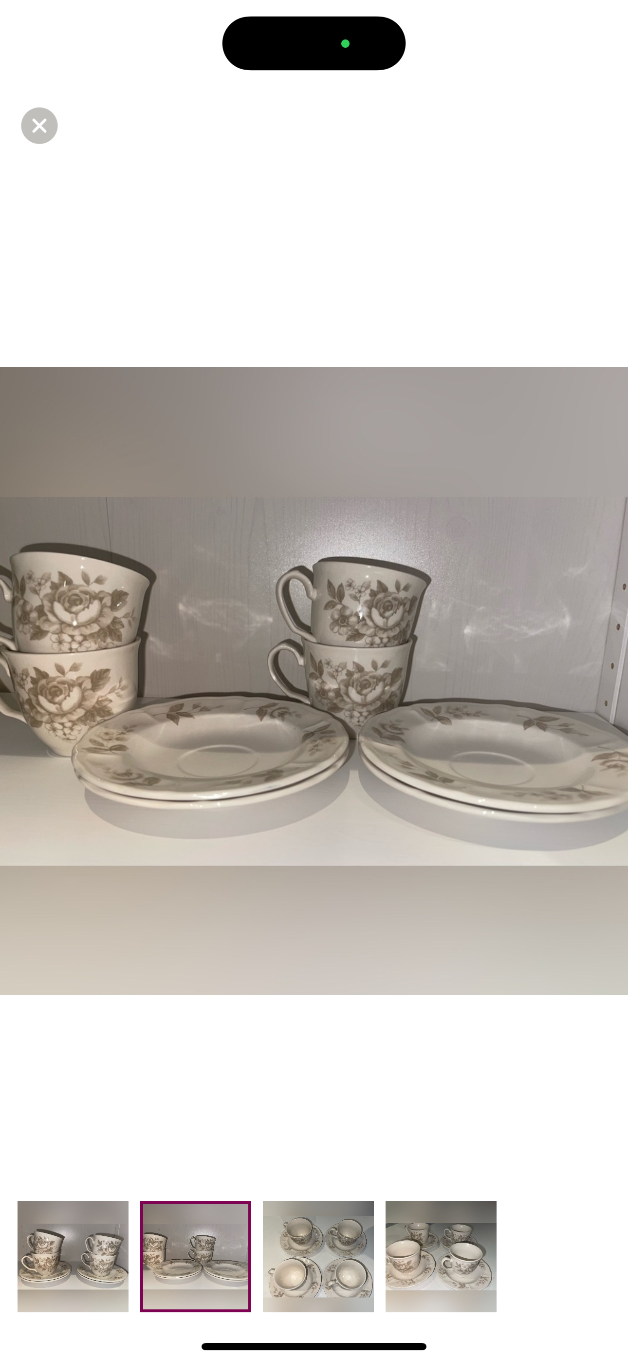 Joshua Maxwell Studio Teacups & Saucers (Set of Four) image indicator(2)