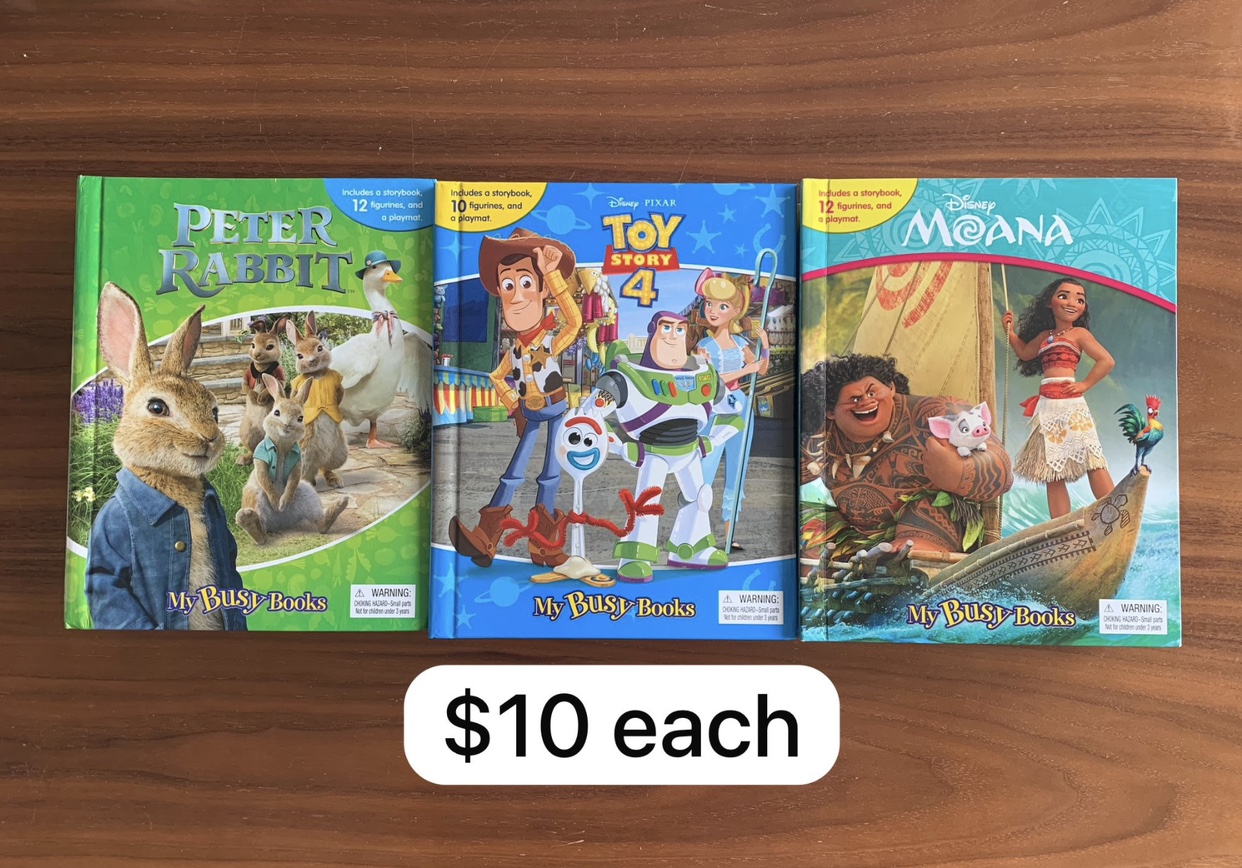 My Busy Books with figures