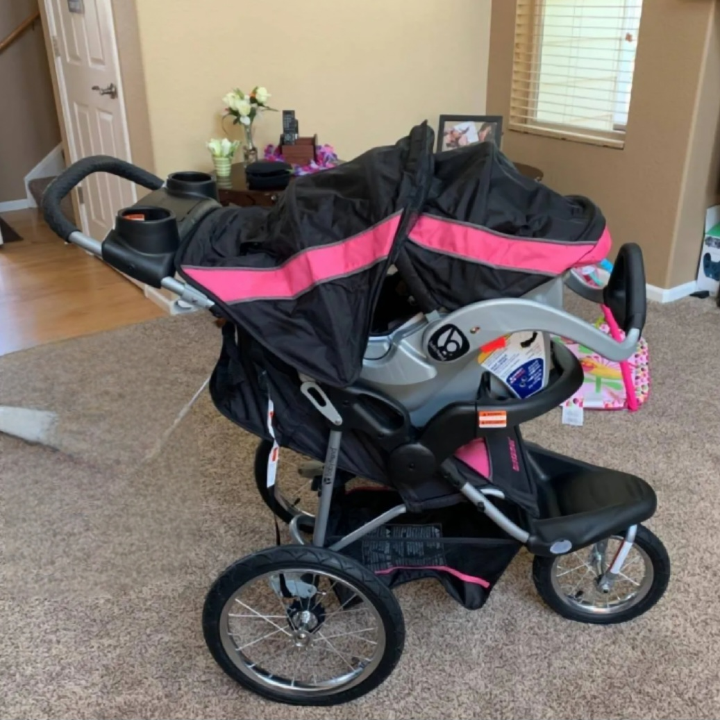 Baby Trend Jogger stroller with infant car seat image indicator(4)