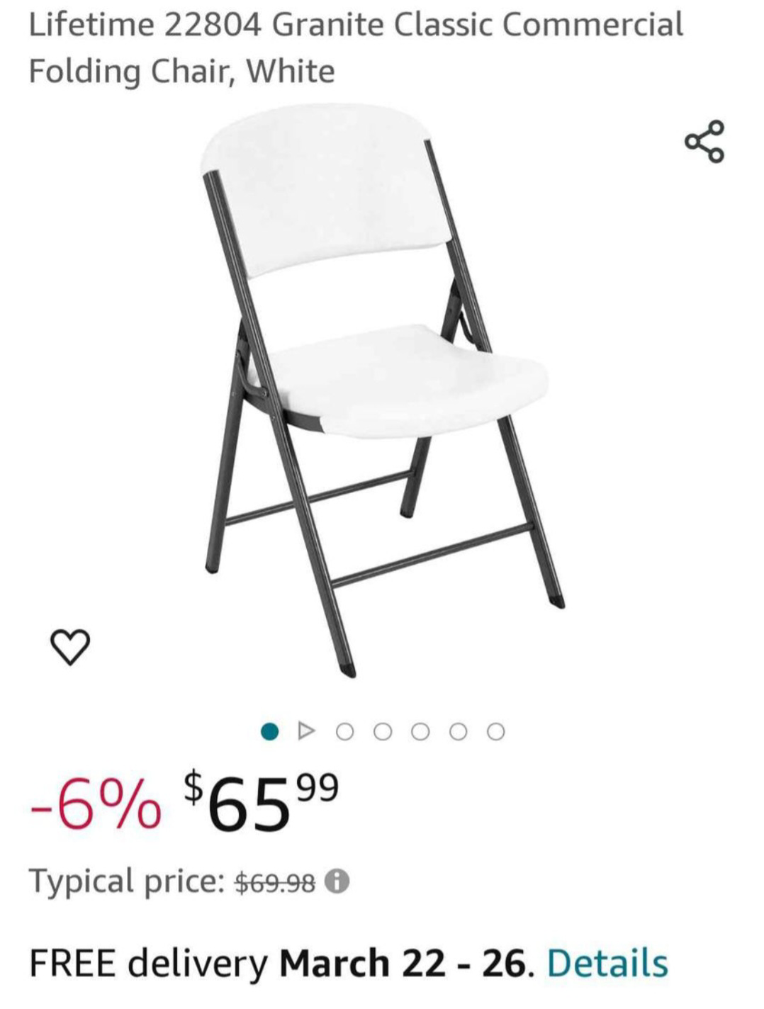 🥕 LIFETIME Heavy Duty Folding Chairs $20 EACH 🥕 - photo 2