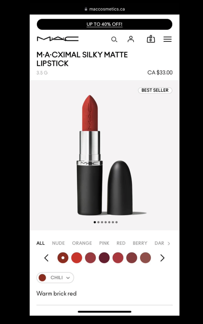 M•A•C Lipsticks, Lipgloss & Makeup Bag (Full sizes) image indicator(5)