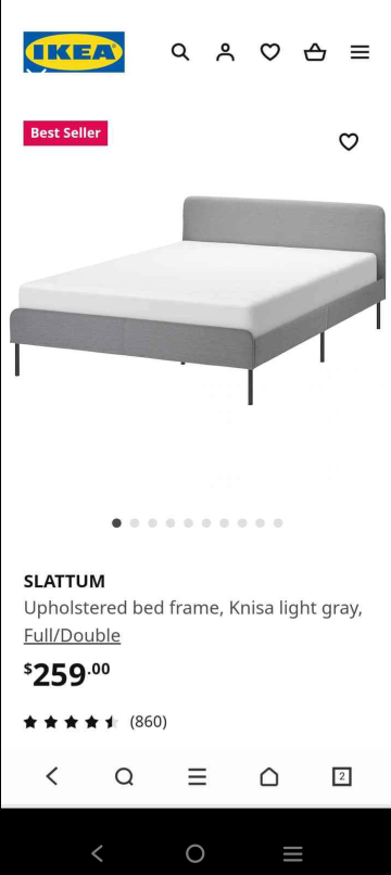 Ikea bed