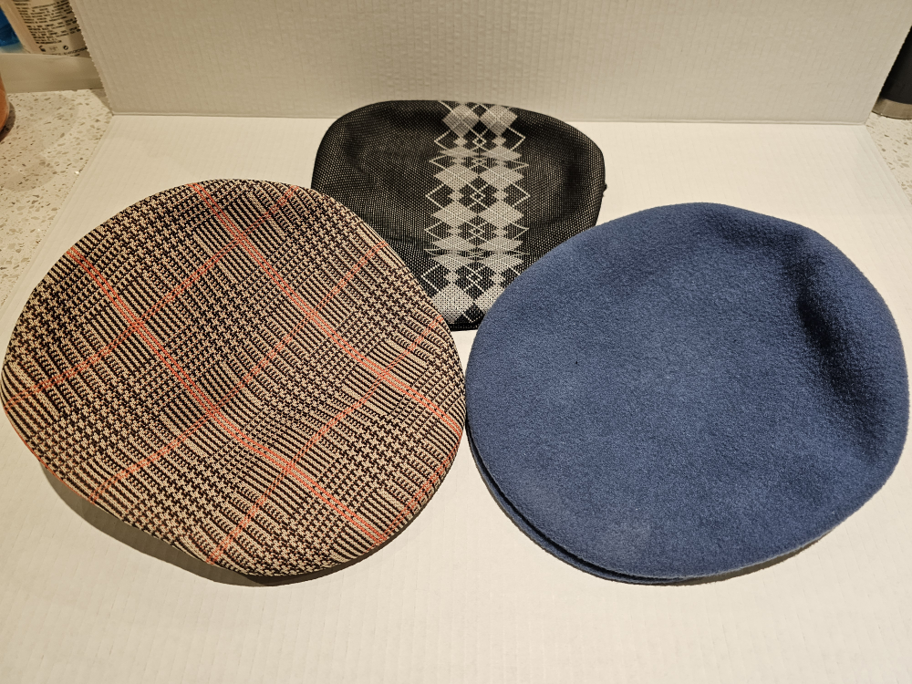3 Vintage Kangol hats