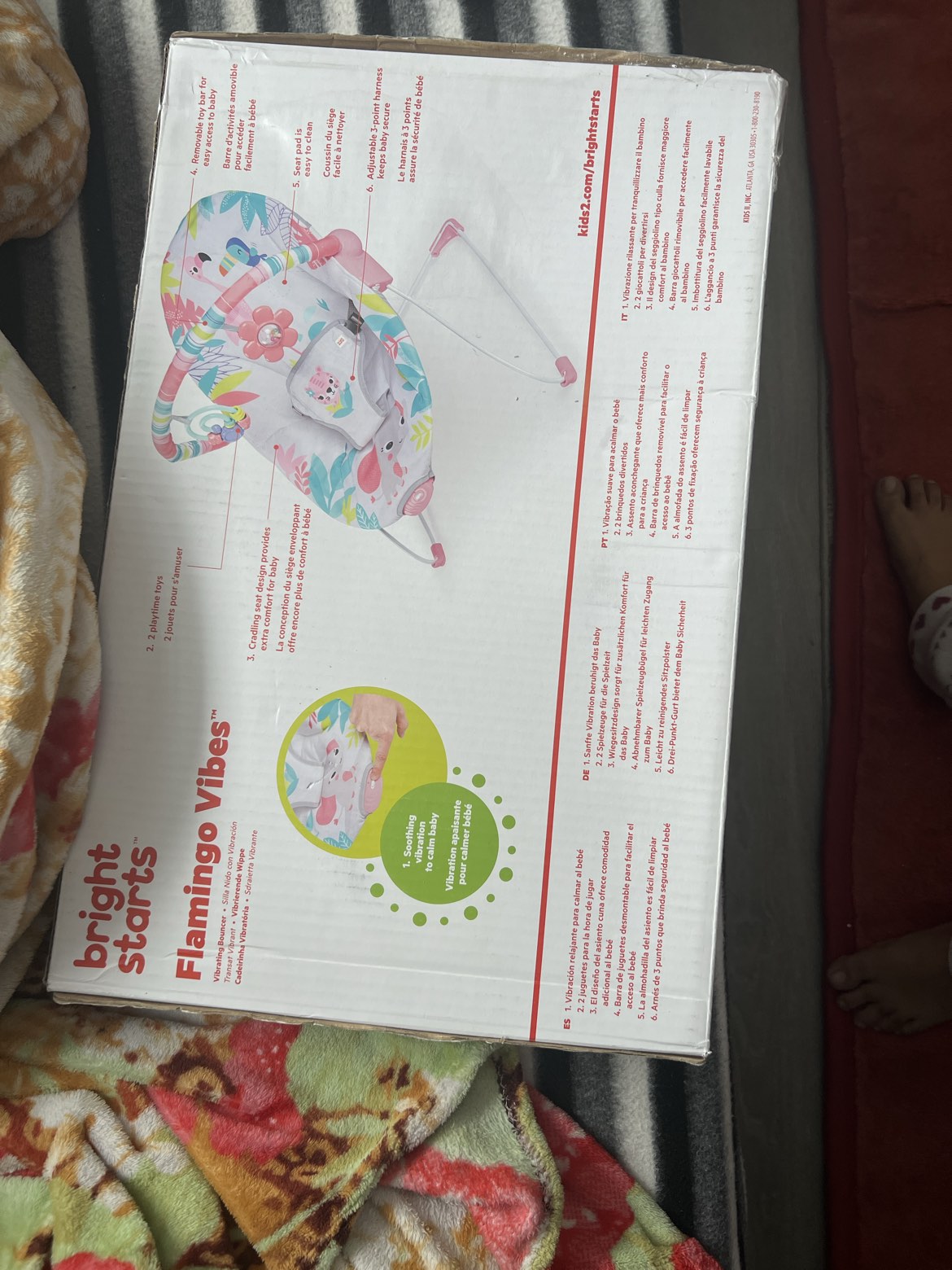 Vibrating Bounce Seat for baby+free bottle stand - photo 2