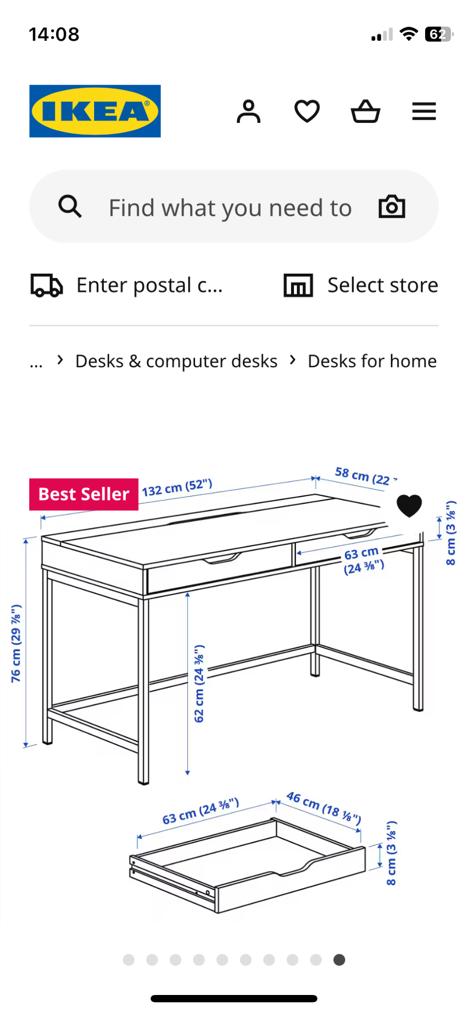 IKEA Alex desk - photo 2