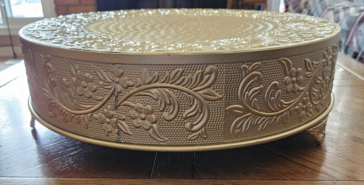 18 inch gold cake stand