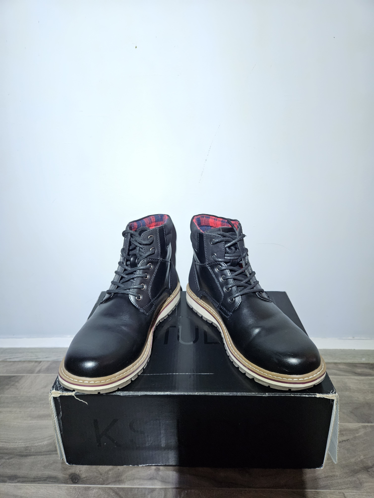 Men's Dress Boots - Flat Heel - Black - photo 3