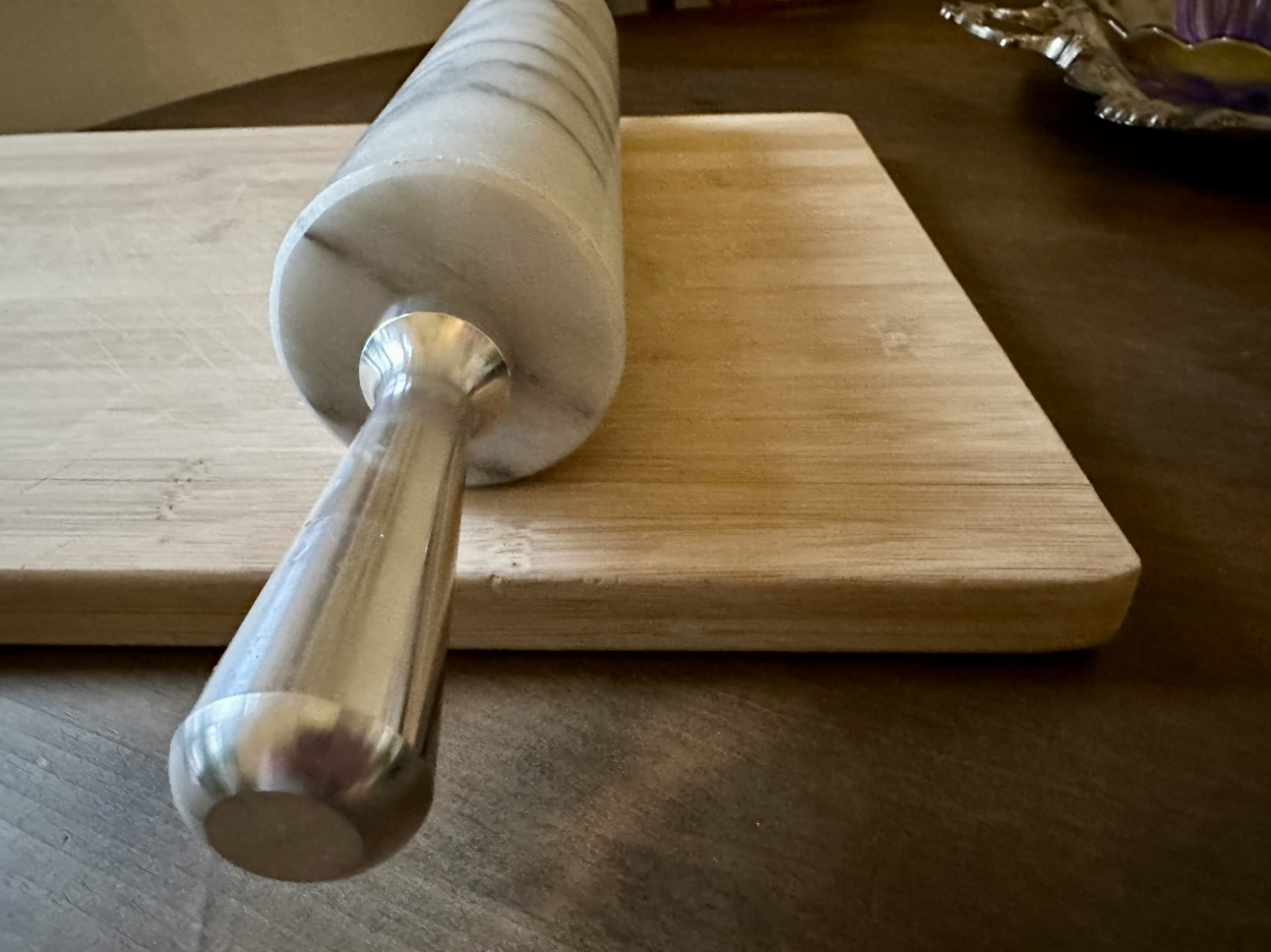 Marble Rolling Pin - Perfect for Pastry & Pizza Dough image indicator(3)