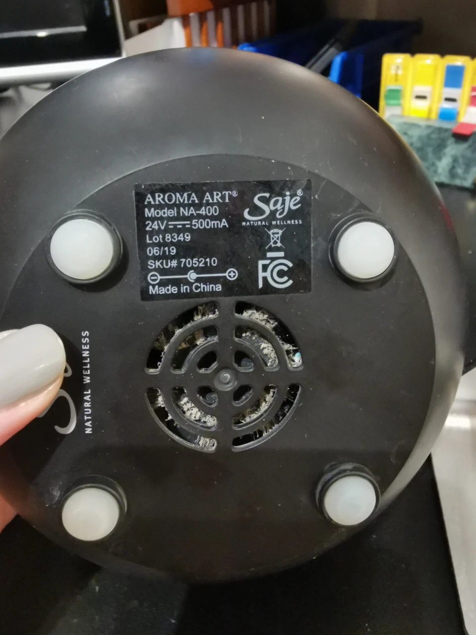 saje black customizable chalkboard diffuser - photo 3