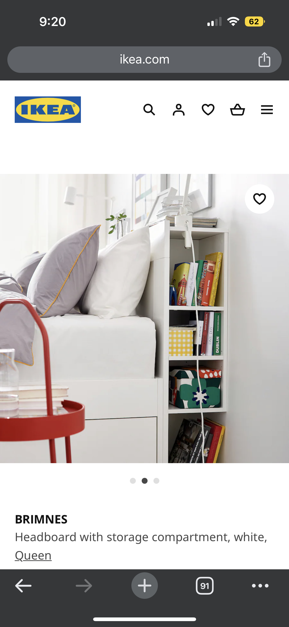 IKEA Brimnes Storage Headboard - photo 3