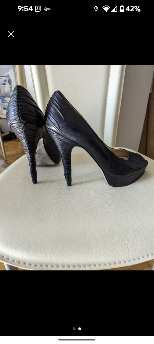 **ENZO ANGIOLINI** Leather Platform Stilettos image indicator(2)