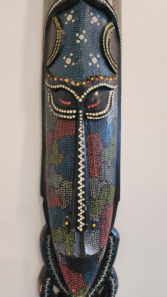 Tall, wooden Tribal Mask image indicator(2)