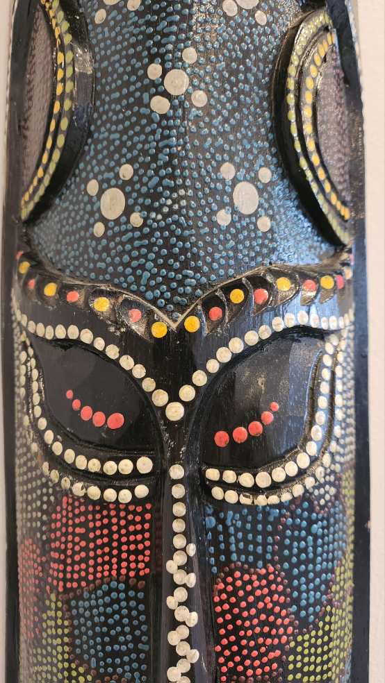 Tall, wooden Tribal Mask image indicator(3)