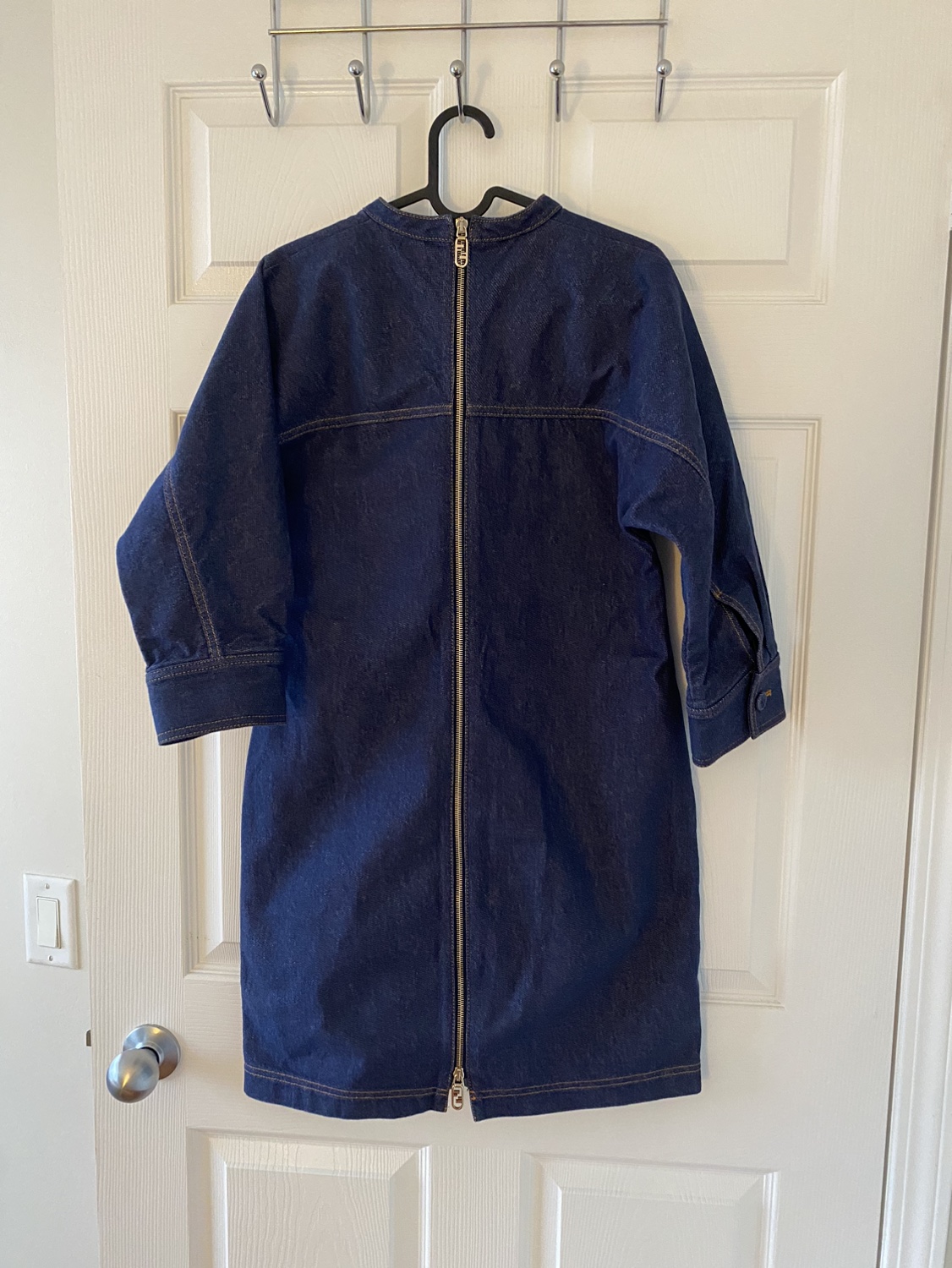 Fendi Belted Crewneck Mini Dress - Size: 6 image indicator(6)