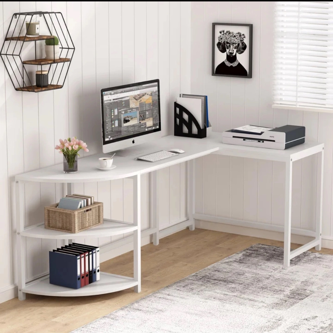 L-Shape Desk, reversible