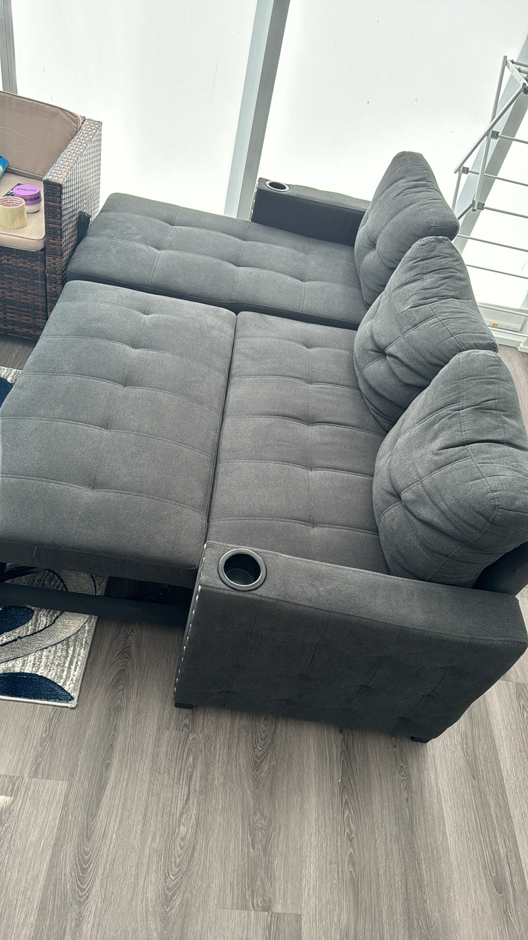 Urgent moving sale end of month sofa bed with storage