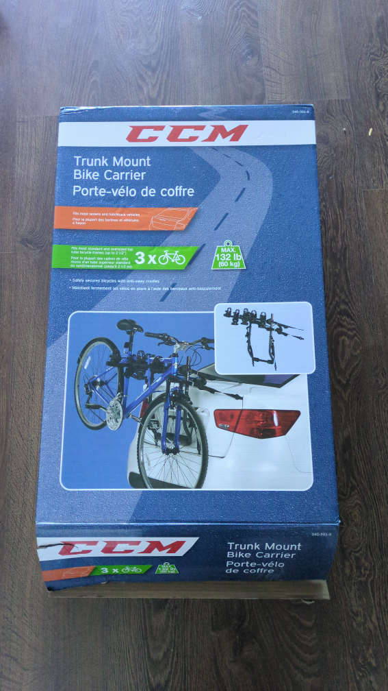 CCM Trunk Mount Bike Rack (up to 3 bikes)
