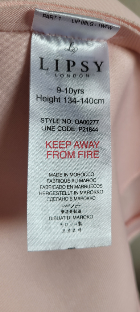 Lipsy Girls Pink Dress sz 9-10 years image indicator(6)