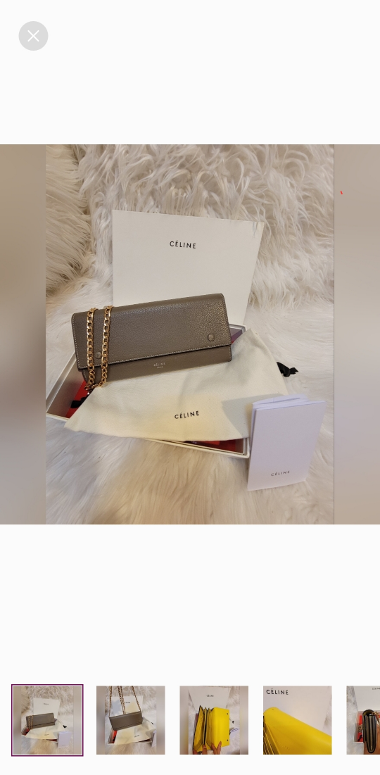 Authentic CELINE2017 Leather Continental Wallet