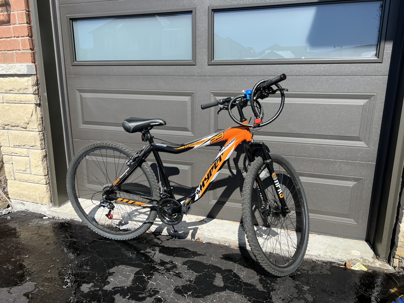 Bicycle with lock and key(29" Hyper Viking Trail Mountain Bike)