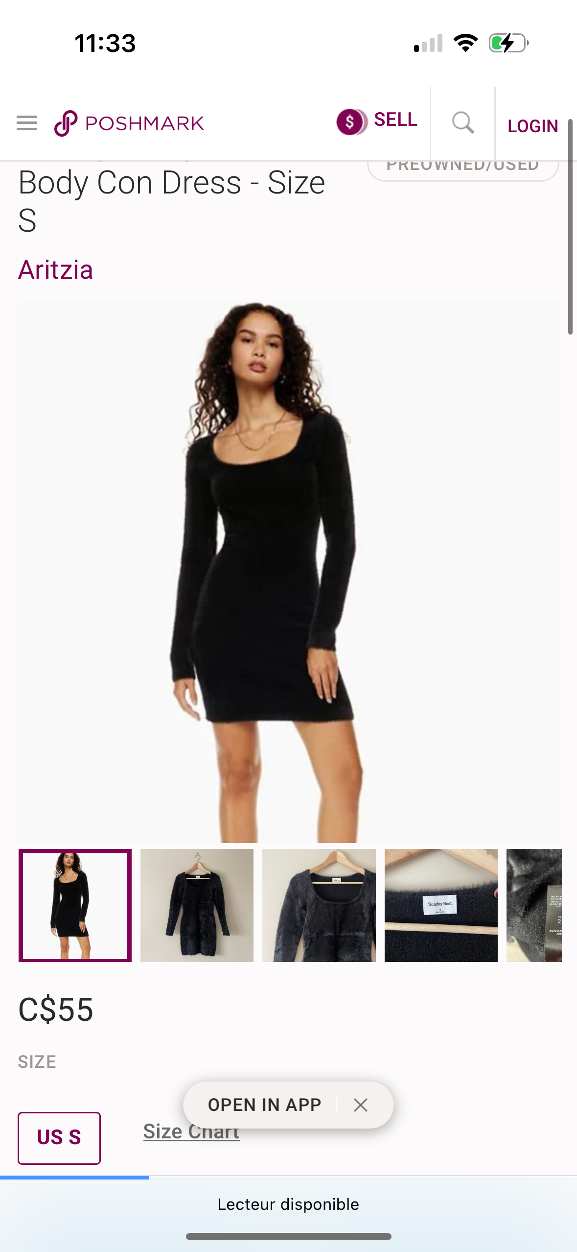 Moving: Aritzia Sunday Best Montgomery Dress XXS thumbnail