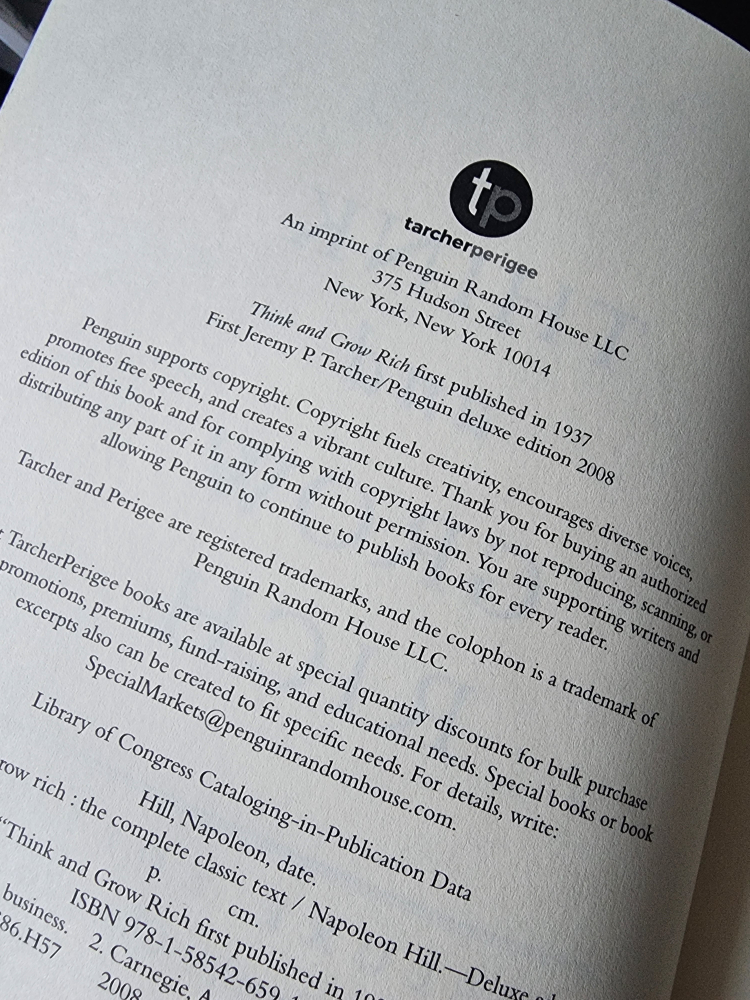 Book (new) Think and Grow RICH image indicator(5)