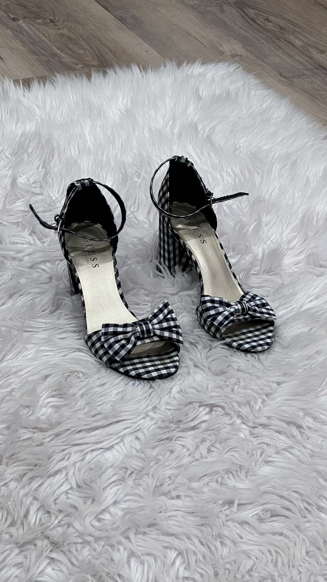 Bow-front Gingham Heels 🎀